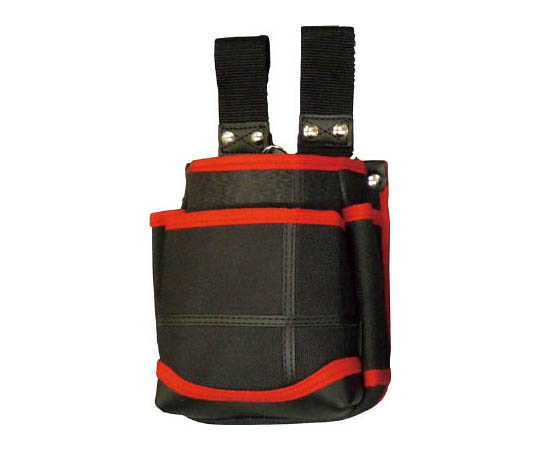 武尊魂 2段腰袋 自在ベルト通し黒/赤