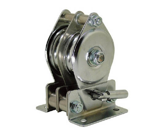 ステンレス固定滑車たて型二車分離式