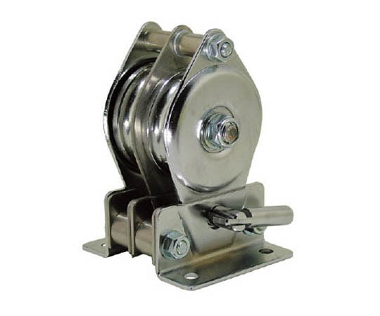 ステンレス固定滑車たて型二車分離式ベアリング入り