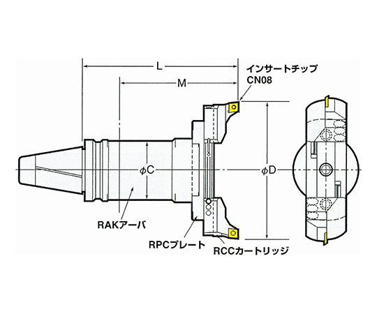バランスカット大径用ボーリングバー(鉄・鋳物重切削用