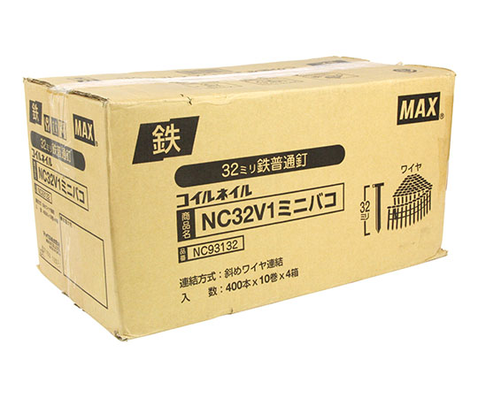 マックス/MAX ワイヤ連結釘 NC32V1 ミニバコ NC93432 入数：10巻 （1巻