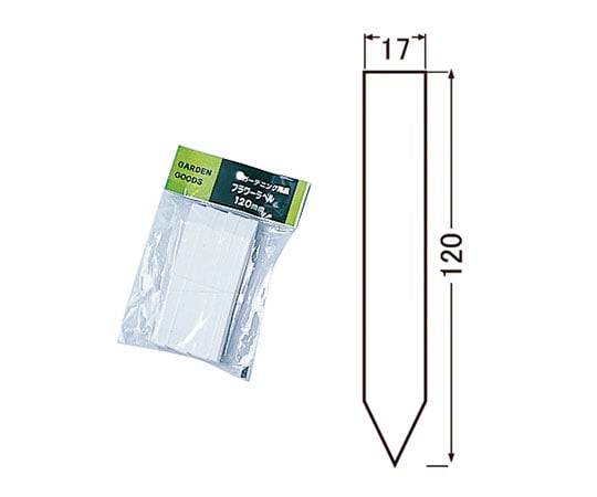 フラワーラベル(100枚入) ホワイト 120mm