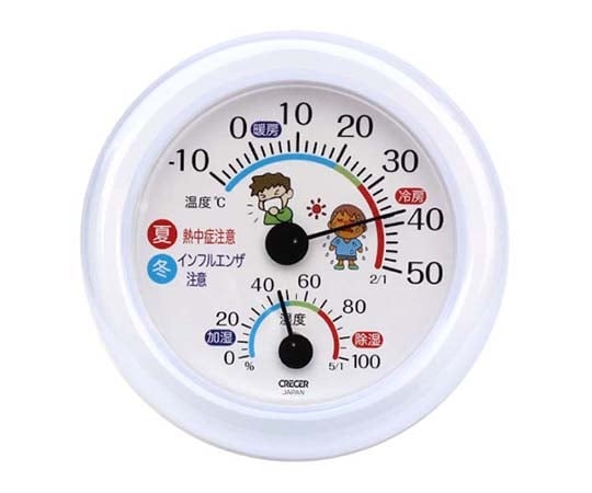 62-3966-38 温湿度計 熱中症・インフル TR-103W