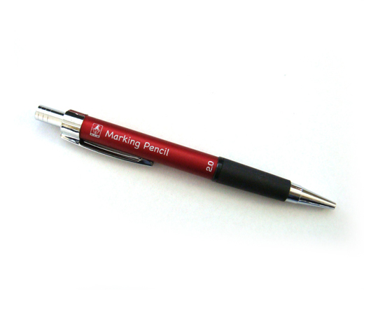 ノック式鉛筆 2.0 赤