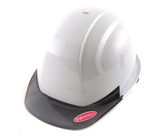 ひさし透明ヘルメット 白