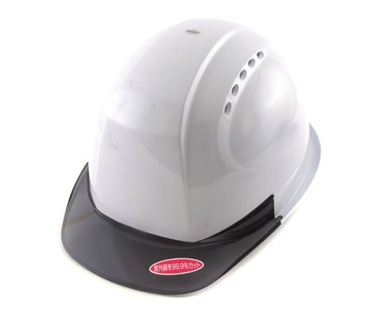 ひさし透明ヘルメット 白