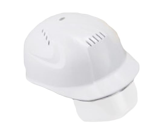 シールドレンズ付軽作業用帽子 白