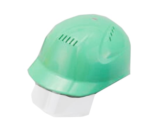 シールドレンズ付軽作業用帽子 緑