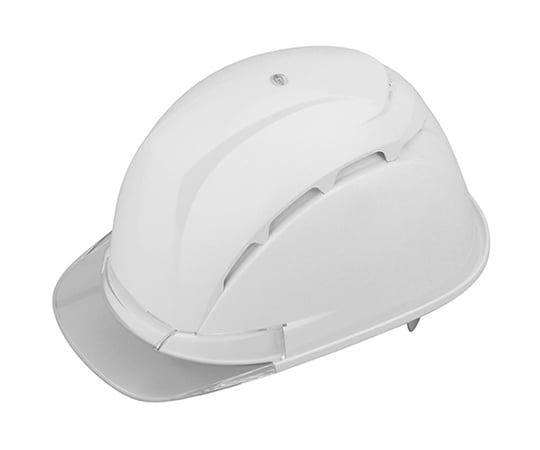 通気孔付きヘルメット 白/クリア