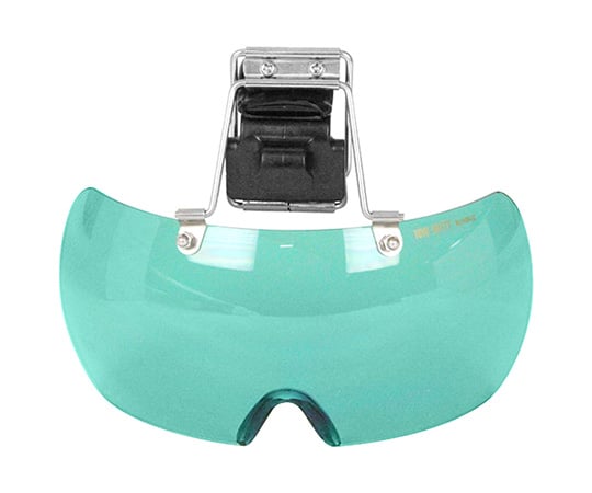 帽子取り付け用メガネ ライトグリーン