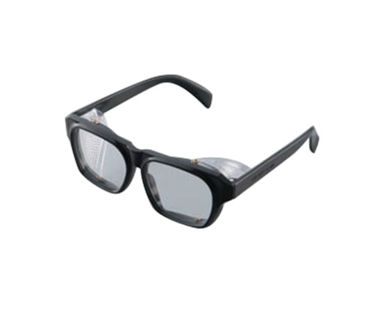 防じんメガネ老眼 グレー/透明 (度数：+1.0)