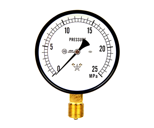 汎用圧力計A100・G1/2　S-41・25.0MPA