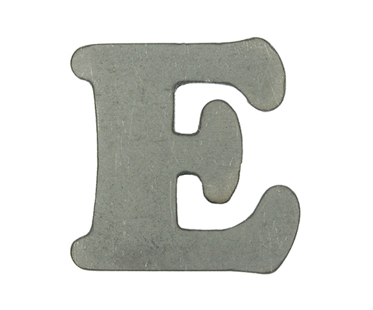 スチール切文字E