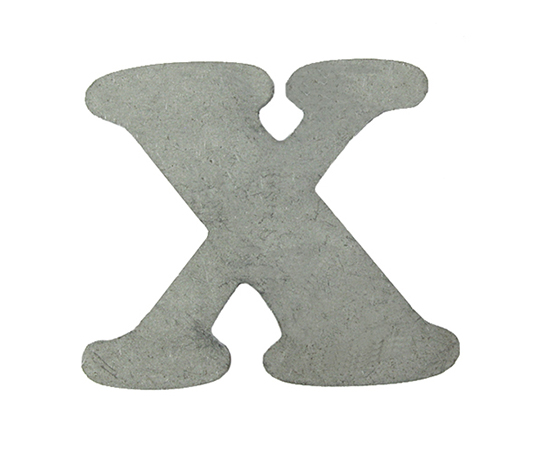 スチール切文字X