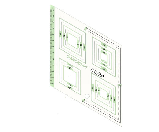 ピーステンプレート ひし形60°