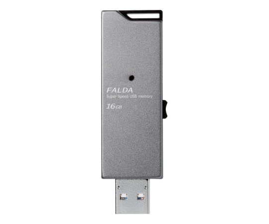 取扱を終了した商品です］高速USB3.0メモリ(スライドタイプ) 16GB ブラック MF-DAU3016GBK 62-4135-05 【AXEL】  アズワン