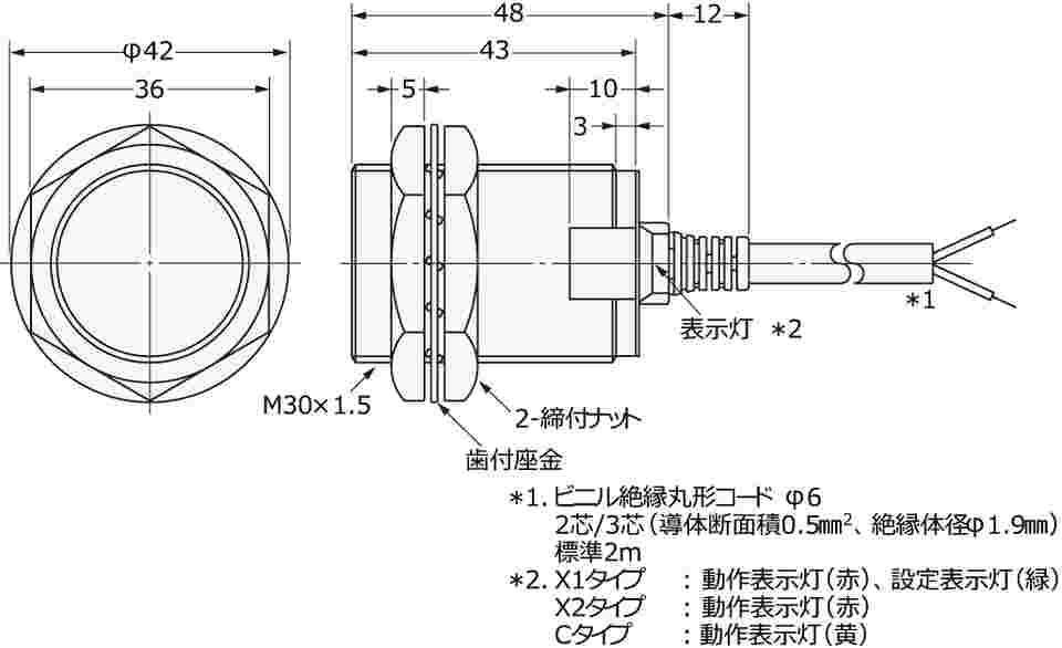 取扱を終了した商品です］長距離近接センサ E2EM E2EM-X15C2-M1 62