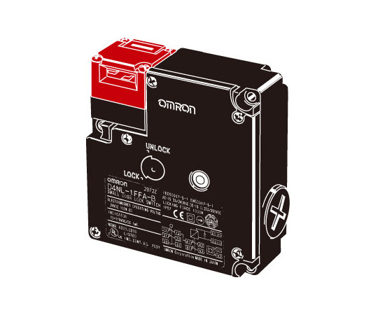 小形電磁ロック・セーフティドアスイッチ D4NL　D4NL-4AFG-B