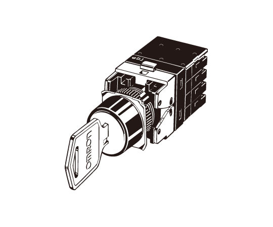 キー形セレクタスイッチ(分離形)(丸胴形Φ16) A165K