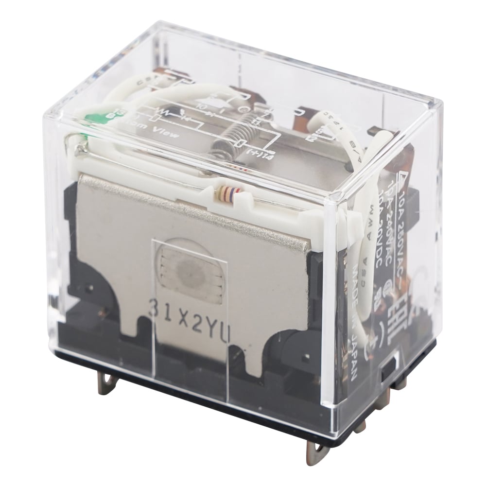 バイパワーリレー(LY4形)　ダイオード・動作表示灯内蔵型