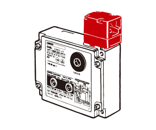 オムロン 電磁ロック・セーフティドアスイッチ D4BL D4BL-2GRD-AT (62