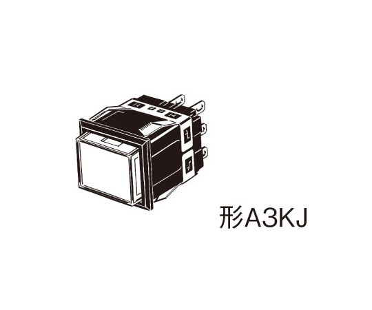 照光押ボタンスイッチ(長方形)(角胴形) A3K