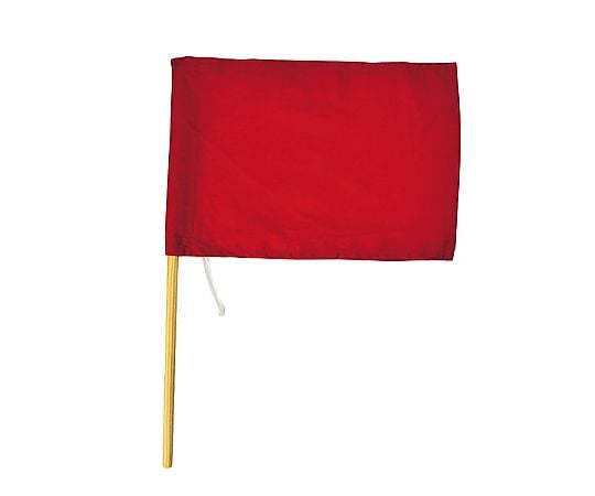 ハイビスカス工事旗(布製) 赤