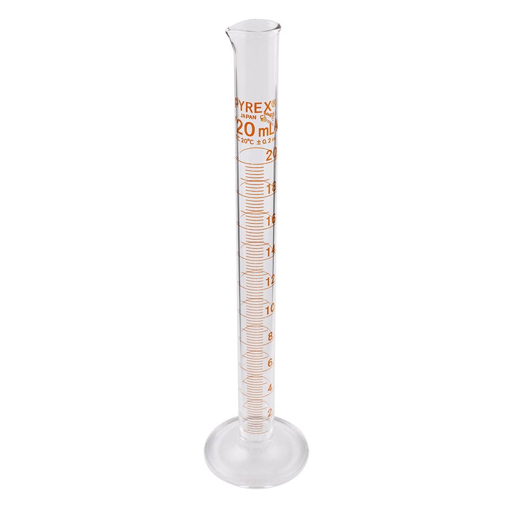 62-4865-18 PYREX(R) JIS メスシリンダー 20mL 3022JIS-20 【AXEL 