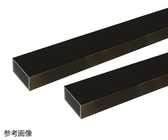 アルミ角パイプ 2m 1.5×10×15mm ブロンズ 2本組