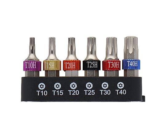 62-4902-16 6PCトルクスビットセット 30mm TCT-630 【AXEL
