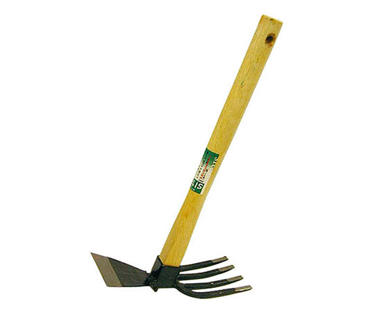 片手鍬　イカ型レーキ