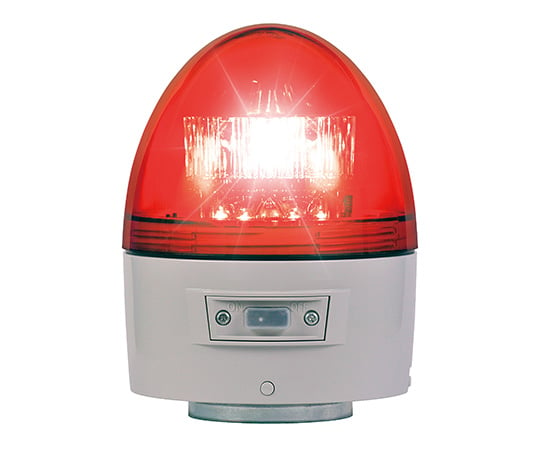 電池式回転灯 Φ118 ニコカプセル高輝度(赤) ブザー付　VK11B-003BR