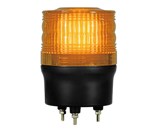 LED回転灯Φ90 ニコトーチ・120(黄) AC100～200V ブザー付 プラグ無