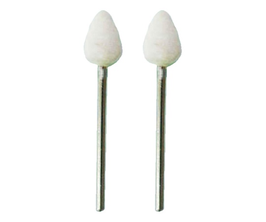 軸付フェルト φ8mm径 炎型 1袋（2本入）