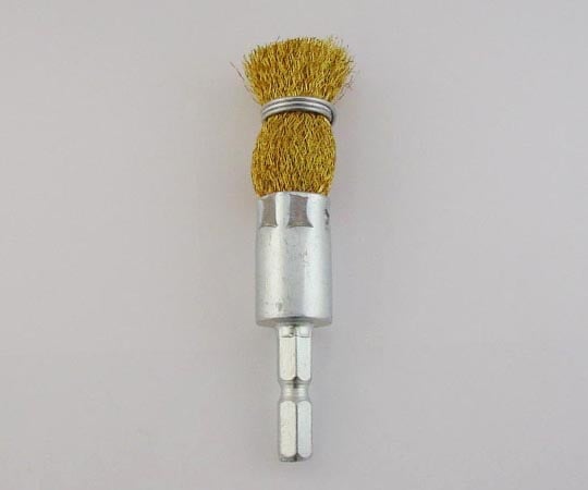六角軸筆型ワイヤーブラシ 真鍮 φ15