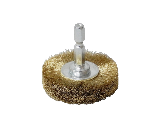 六角軸ホイールブラシ 真鍮 φ50