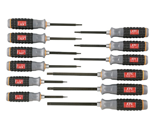 樹脂柄T型トルクスドライバセット12本組　TD1T12