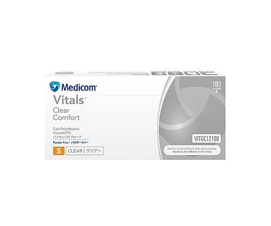 バイタル CPEグローブ クリアー Sサイズ 1箱（100枚入）