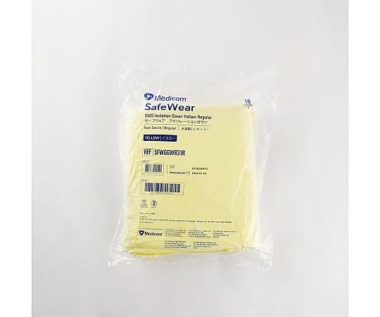 セーフウェア アイソレーションガウン イエロー 1箱（10枚入）