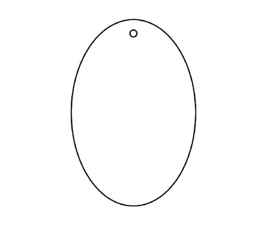 ユニット62-6154-11８８６－４３白無地板楕円型５枚１組【1組(5枚入)】(as1-62-6154-11)