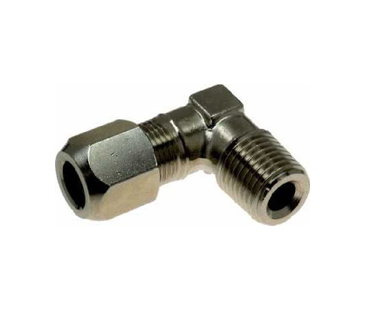 黄銅リング式銅管継手(エルボユニオン)8mm×6A、8mm×1/8B