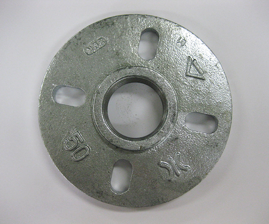 ネジ込フランジ 上水 黒(100A×50A、4B×2B)