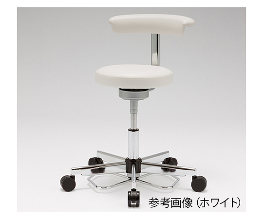 フットペダルチェア (FP126Cシリーズ) 背付き ホワイト