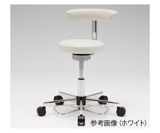 フットペダルチェア (FP126Cシリーズ) 背付き アイボリー/ブルー