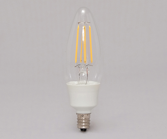 LEDフィラメント電球 E12タイプ40形相当 電球色 非調光 クリアタイプ LDC3L-G-E12-FC