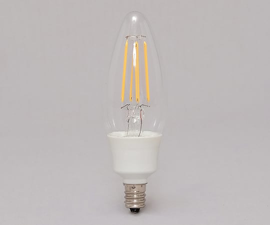 LEDフィラメント電球 E12タイプ40形相当 電球色 調光 クリアタイプ LDC4L-G-E12/D-FC