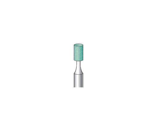 軸付砥石　（10本入）　粒度#100　グリーン　円筒　外径6mm