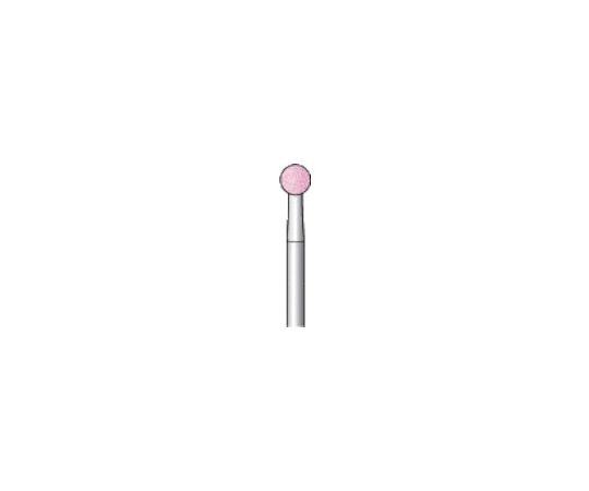 軸付砥石　（10本入）　粒度#80　ピンク　球　外径4mm