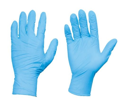 使い捨てニトリル手袋TGスタンダード 0.08粉付青S 100枚