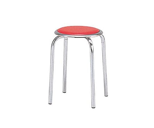 丸イス(10脚入) レッド